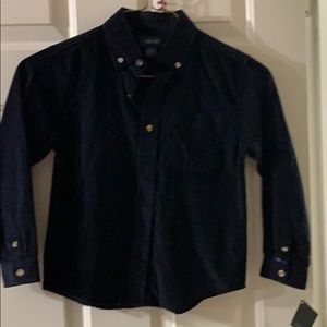 Navy NWT corduroy button up shirt